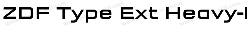 ZDF Type Ext Heavy字体转换